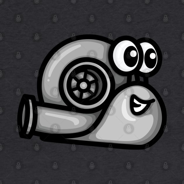 Turbo Snail Version 1 - Gray by hoddynoddy